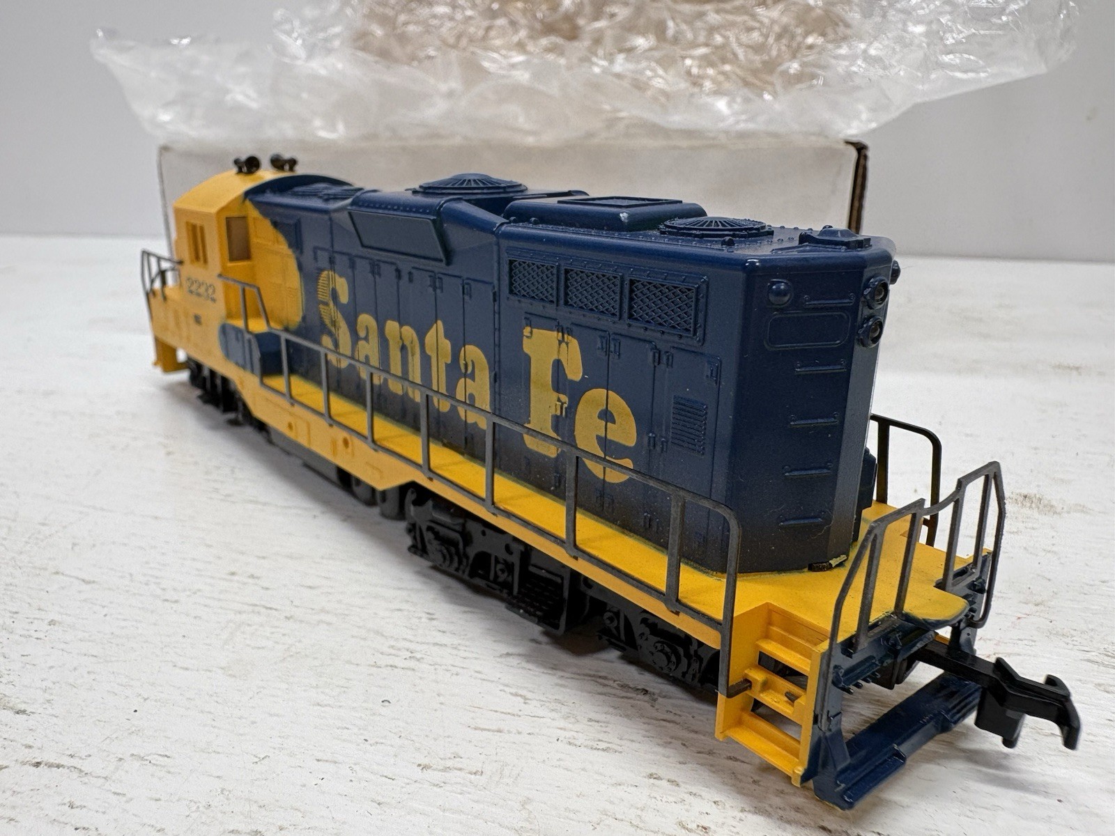 Vintage Cox Santa Fe 2232 Diesel Locomotive HO Scale Model Train
