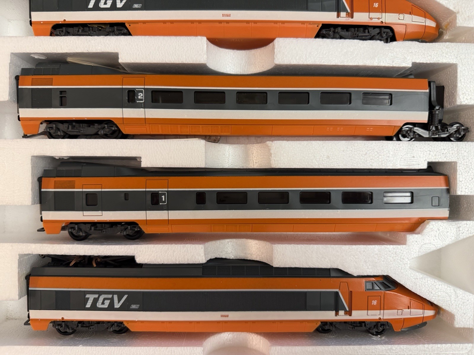 Vintage Lima Golden Series HO Scale TGV Electric High Speed 4 Train Set w/ Box
