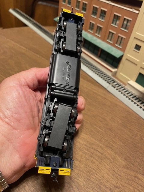 910-10493 Chesapeake & Ohio GP9 #5924 in Standard DC with detail parts added.