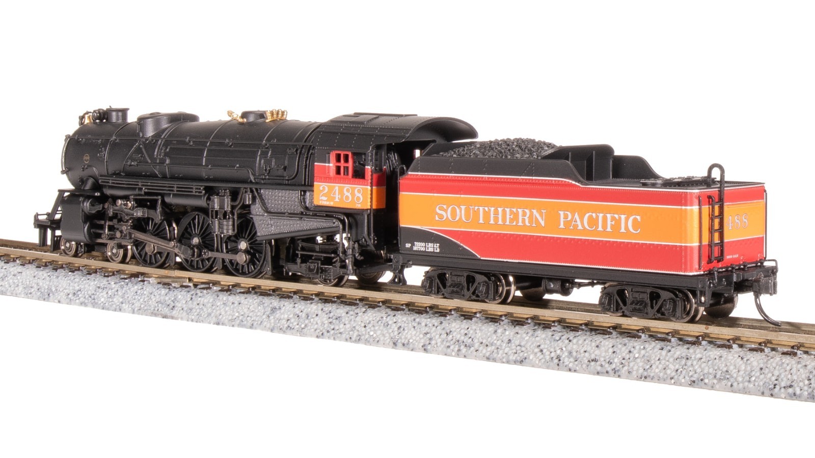 7989 Heavy Pacific 4-6-2, SP 2488, Daylight Fantasy Scheme, Paragon4 Sound/DC/DC