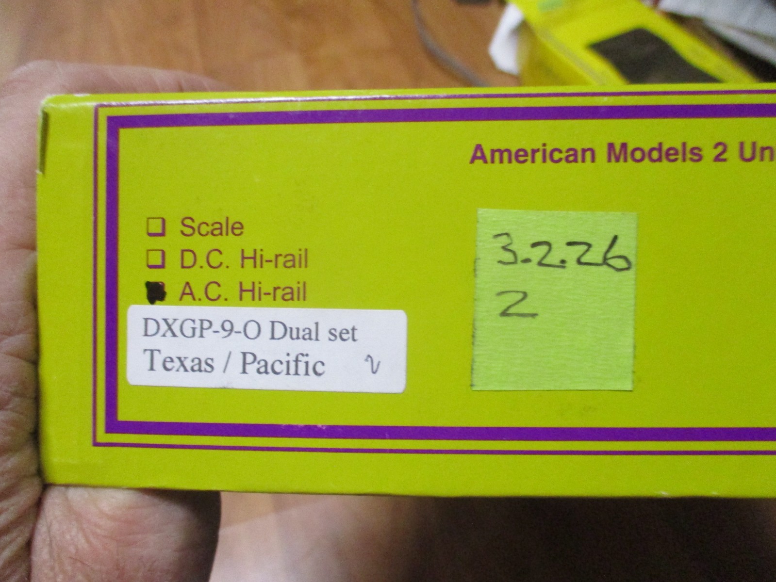 Amer Models Orange/Blk T&P GP-9 Diesel set (3/2/26 2) Hirail AC