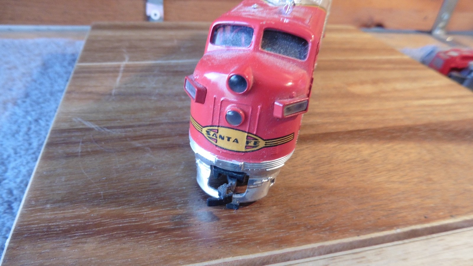 4 Miniature Sante Fe Replica Locomotive Die Cast Trains #4015 #307 #8731 #1762