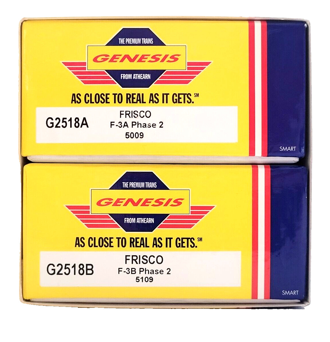 Athearn Genesis 2518 HO Scale F3 A/B Phase II Frisco #5009/5109 Tested New