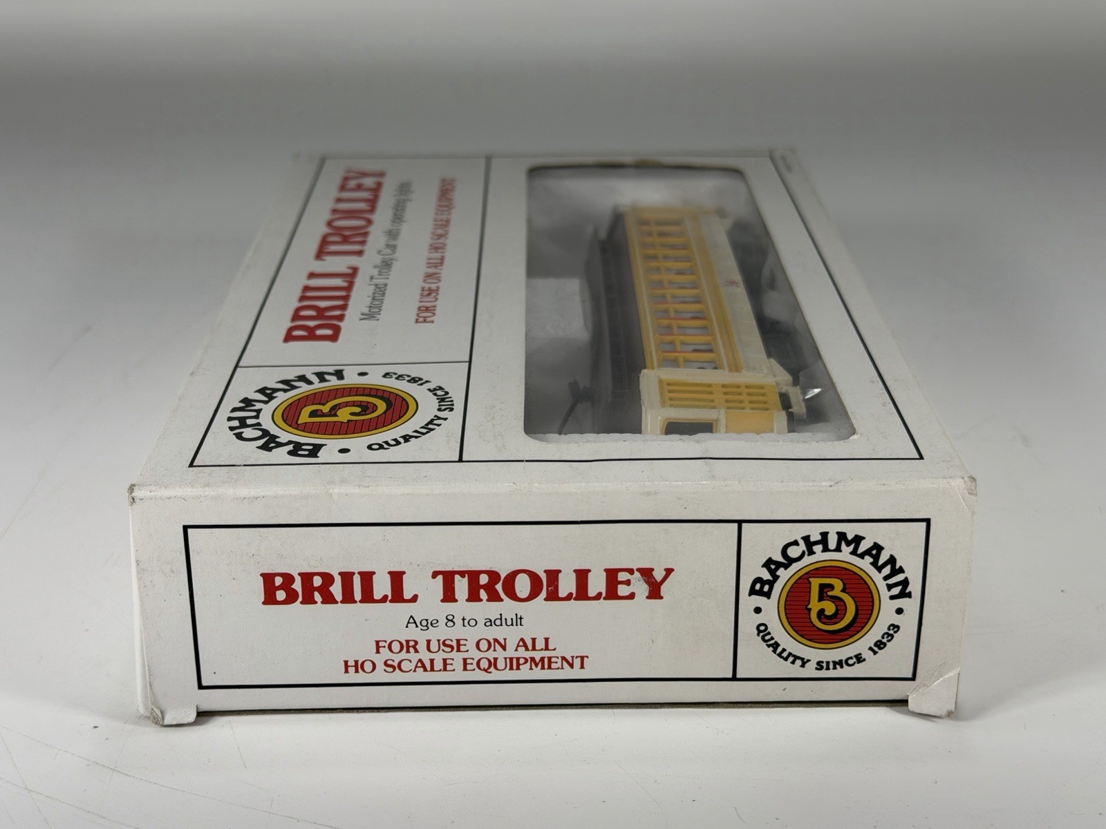 Bachmann HO Scale Yellow Brill Trolley #36 – Item No #61048 – NEW