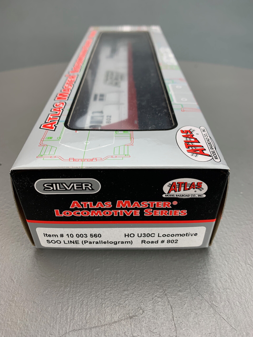 HO Atlas Master Silver Soo Line LNose U30C Diesel Locomotive #802 DC HO0052