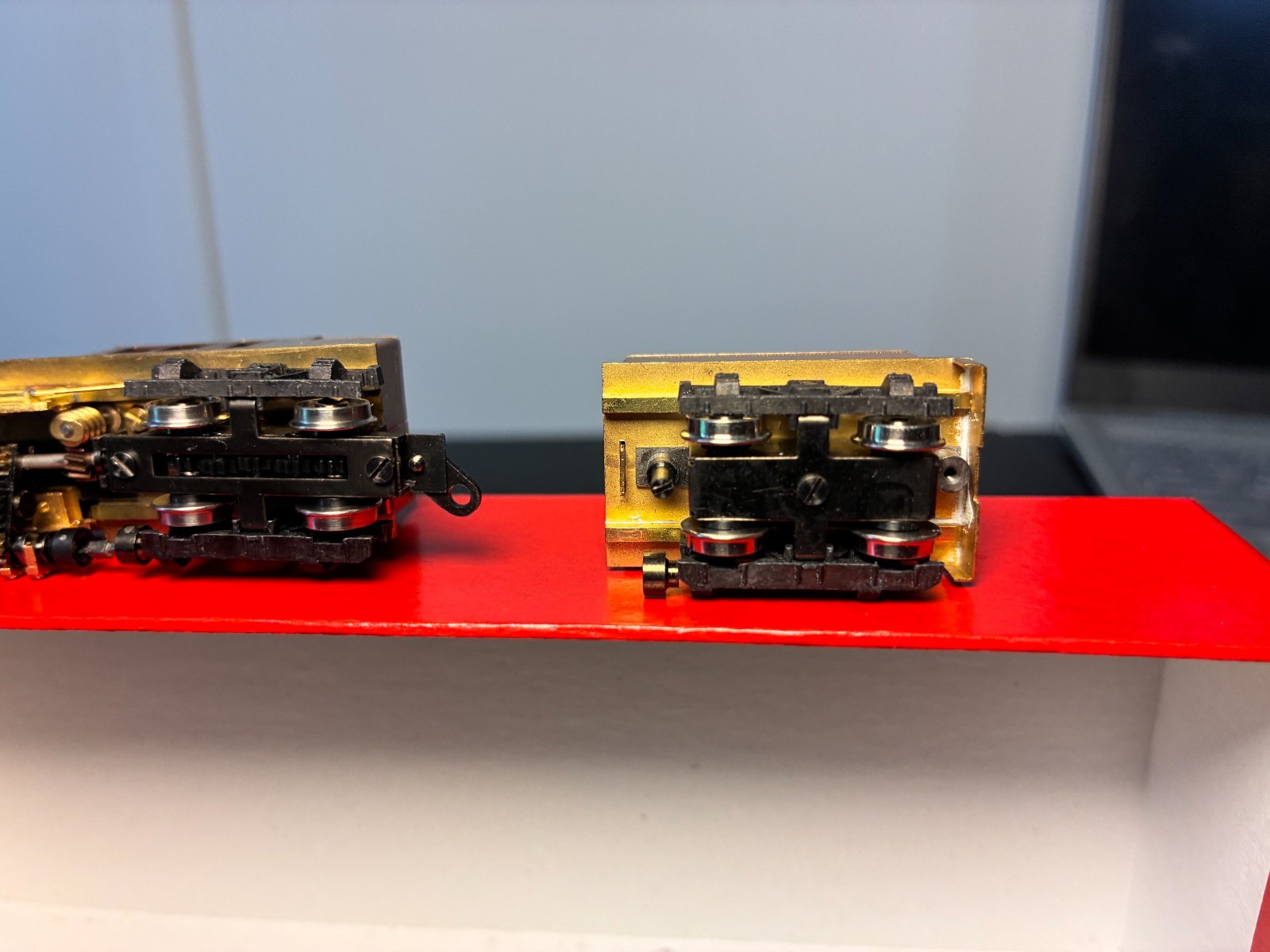 New In Box JOE WORKS N gauge Three Truck Shay, Brass, unpainted, never run