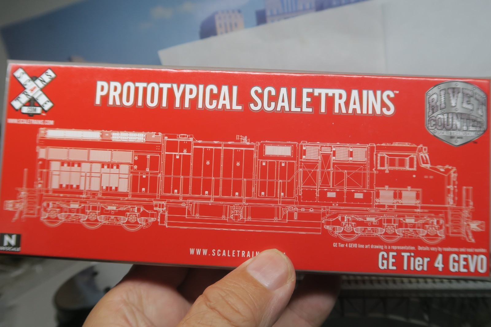 SCALETRAINS RIVET COUNTER N SCALE SXT30609 GE TIER 4 BNSF RWY ET44C4 #3856!