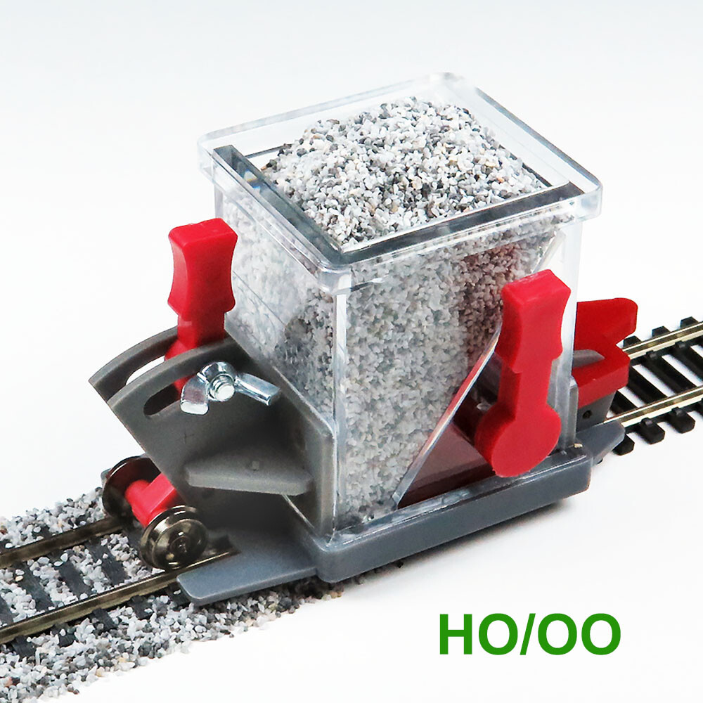 Advanced Ballast Spreader Car for Model Train (HO Scale)