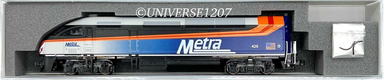 N Scale Kato 176-6122 MPI MP36PH Chicago Metra #426 Diesel Engine Locomotive NIB