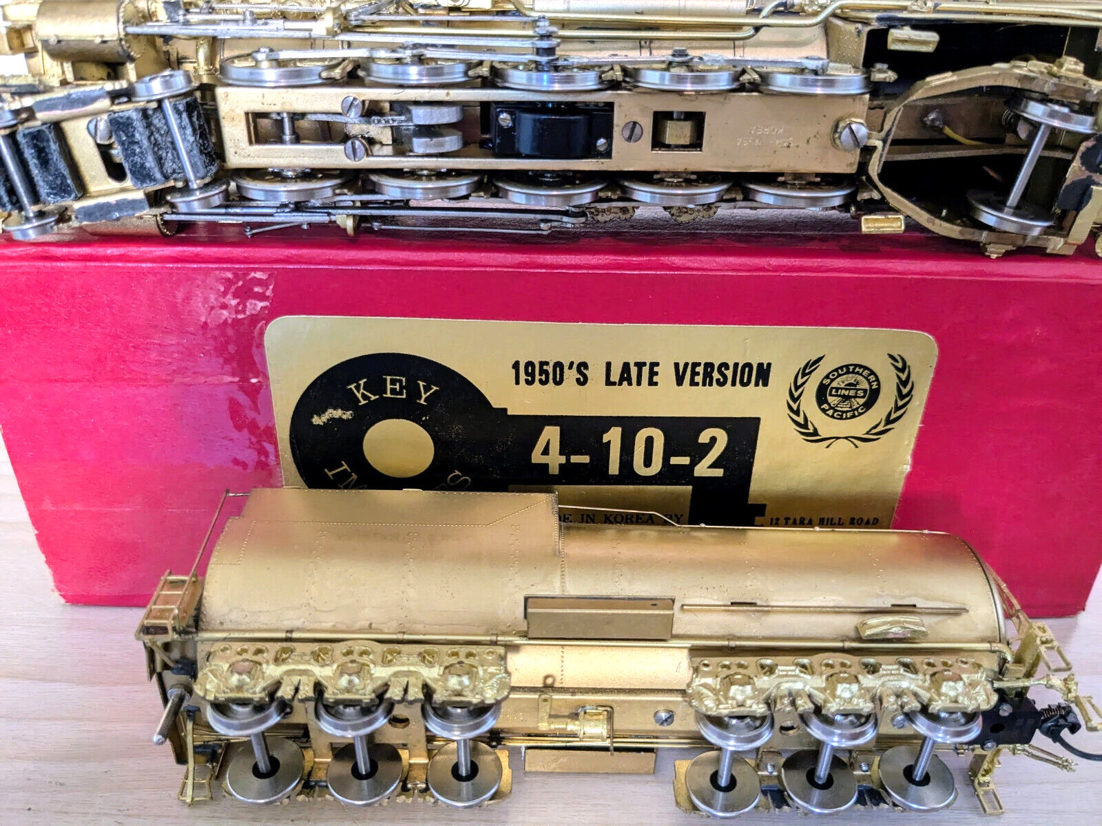 *1 OF ONLY 35! KEY “SUPER CLASSIC” BRASS SP 4-10-2 1950’s LATE VERSION HO *LNIB!