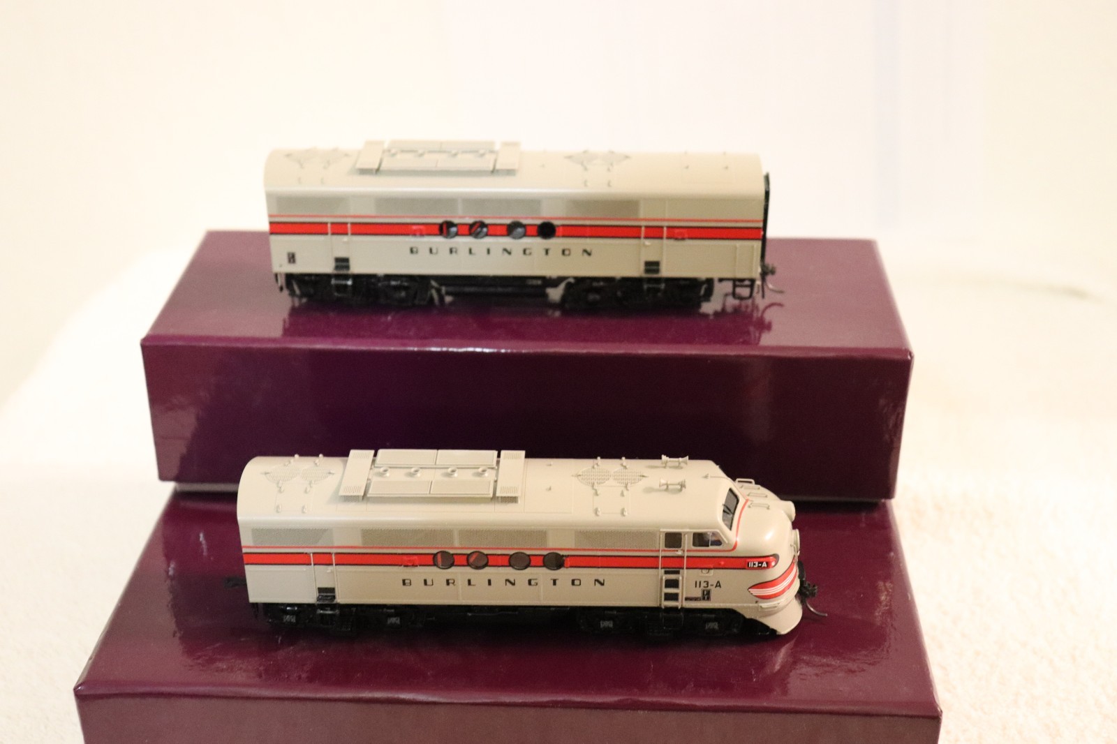 HO Brass Division Point CB&Q Burlington Route FT AB F/P #113-A & 113-B mint rare