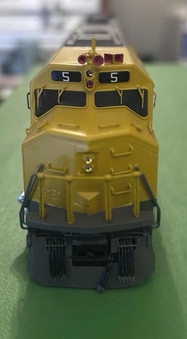 HO Overland Models Brass OMI-5993 FP45 Milwaukee Road Yellow Gray #5 1969 Era