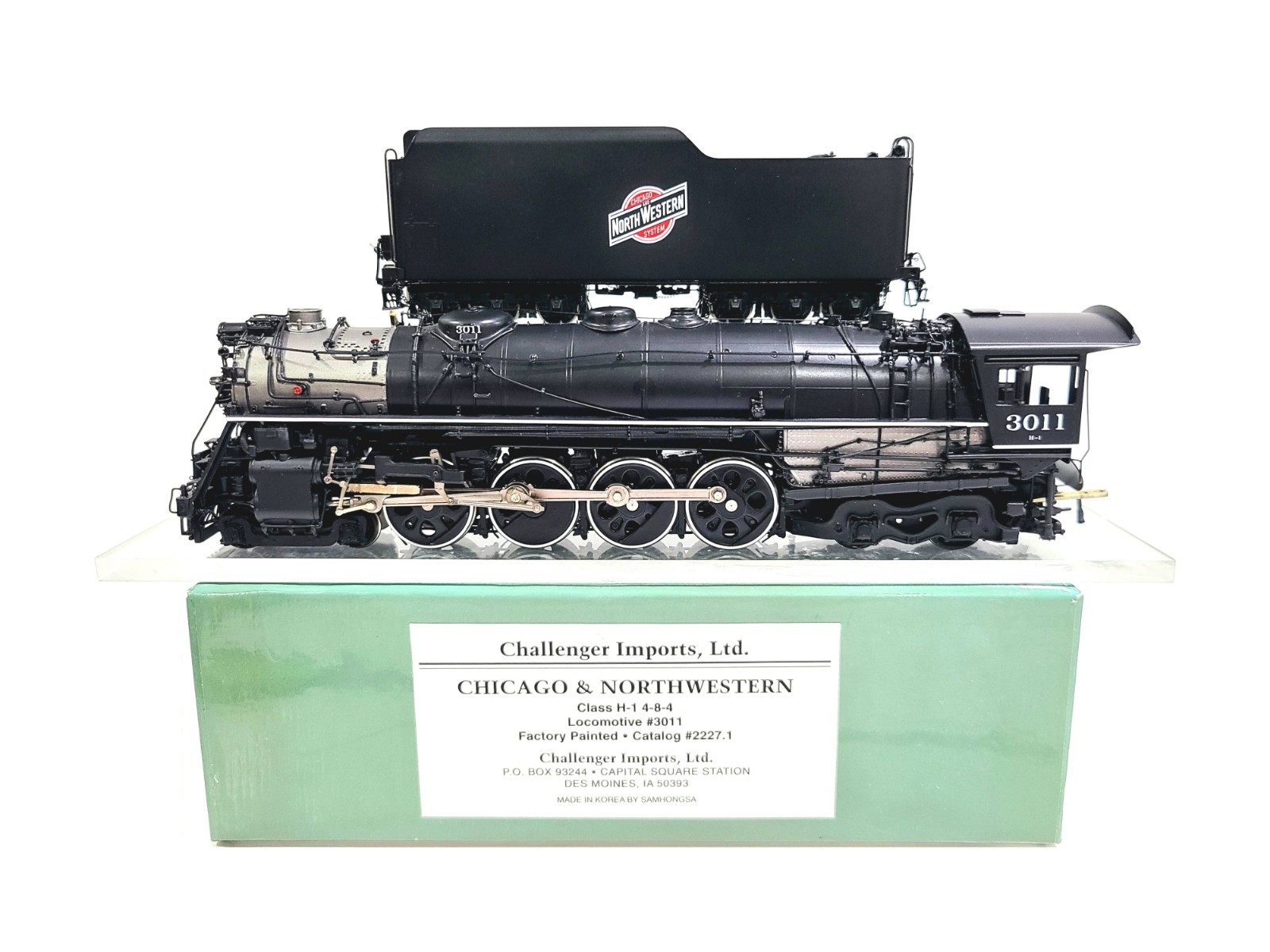 Challenger CIL Samhongsa C&NW H-1 4-8-4 Chicago & NW #3011 HO Brass #2227.1