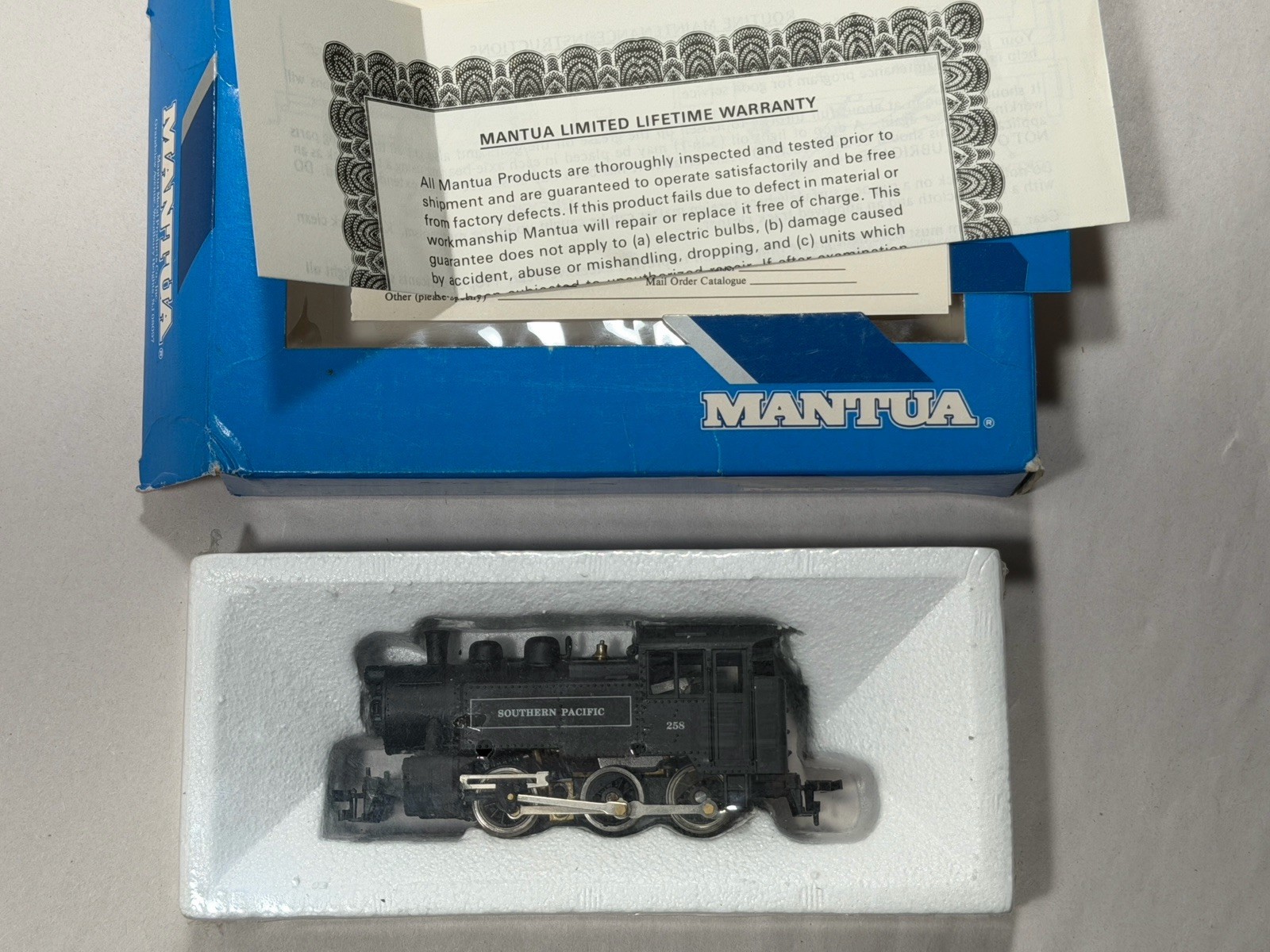 Vintage Factory Sealed Mantua 0-6-0 Little Six Southern Pacific 258 HO 302-011
