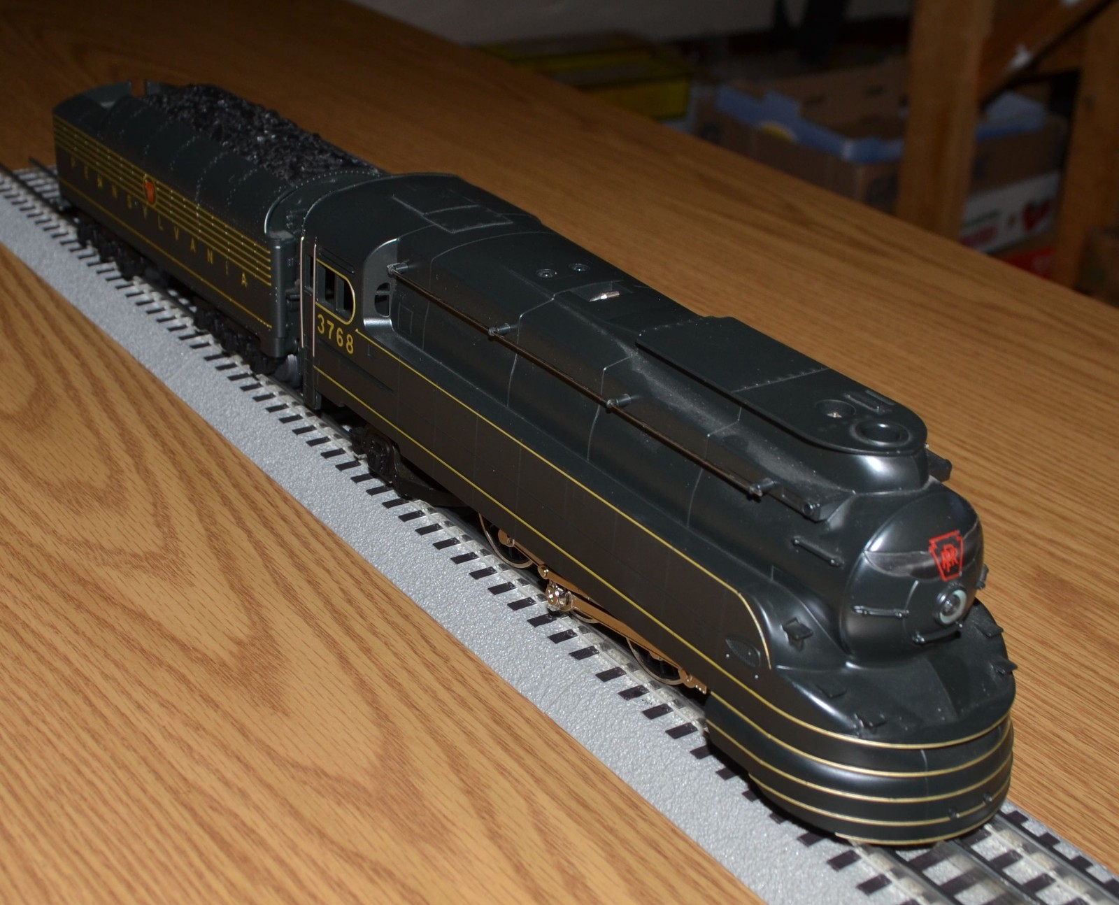 Rail King MTH Pennsylvania #3768 K4s Torpedo 4-6-2 O Locomotive 30-1118-1 VIDEO