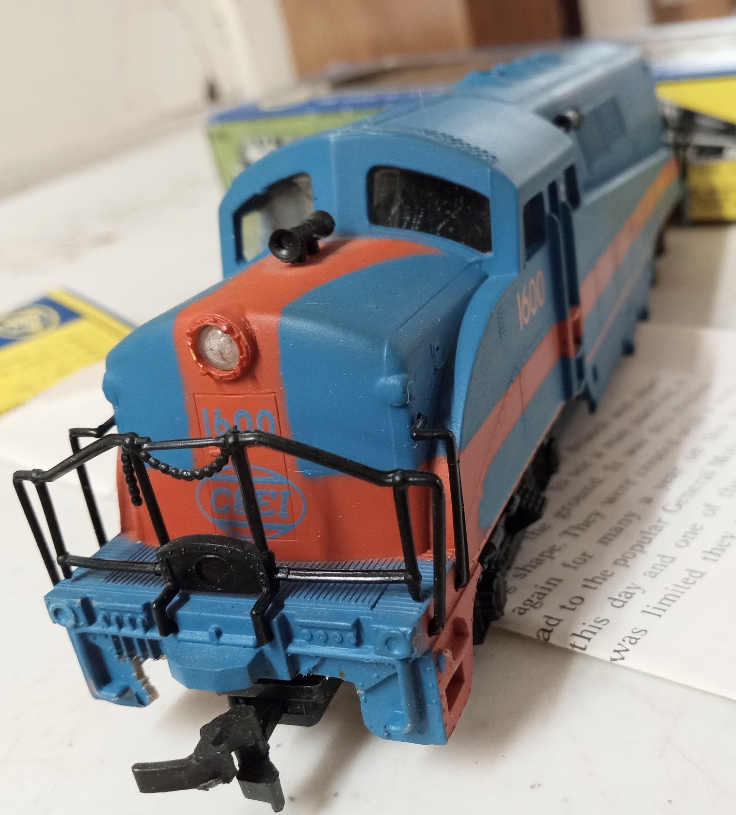 AHM HO Chicago Eastern Illinois BL-2 Locomotive w Box #5040 Dated 1974 Untested