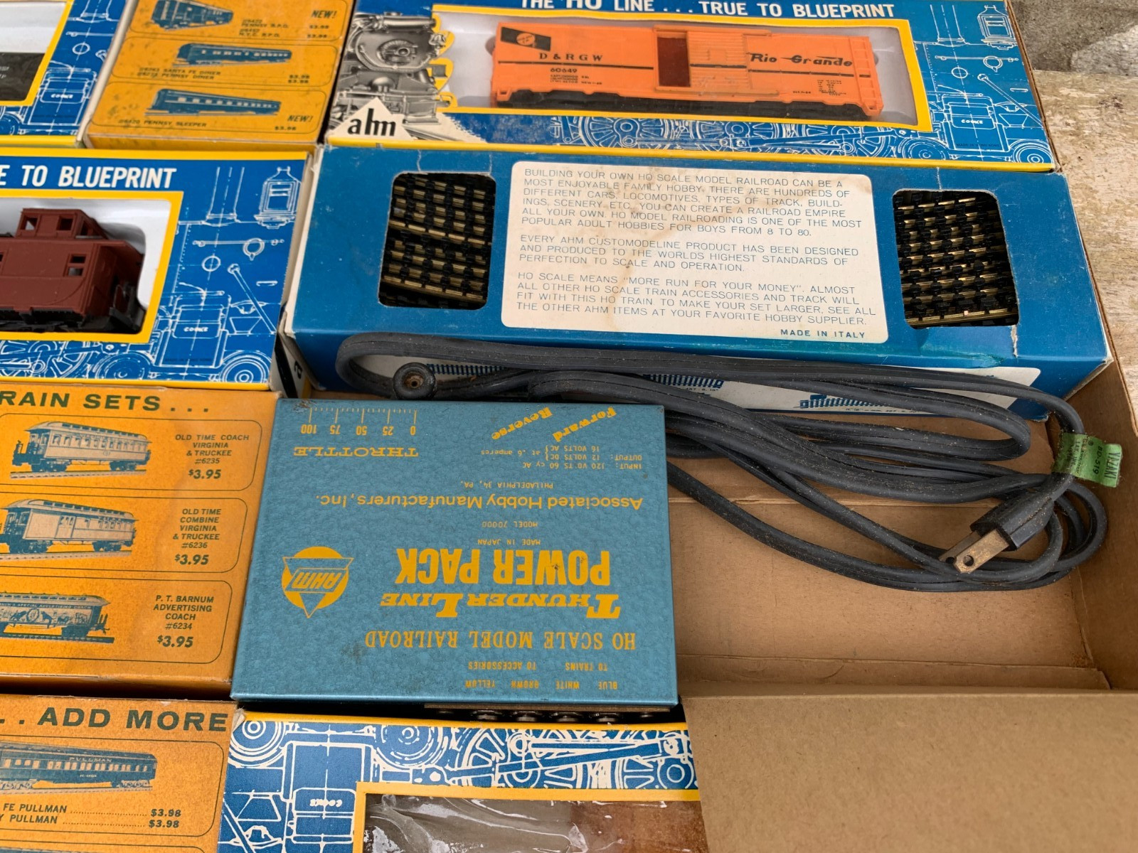 AHM The HO Scale Thunder Line True To Blueprint Train Set W/Box