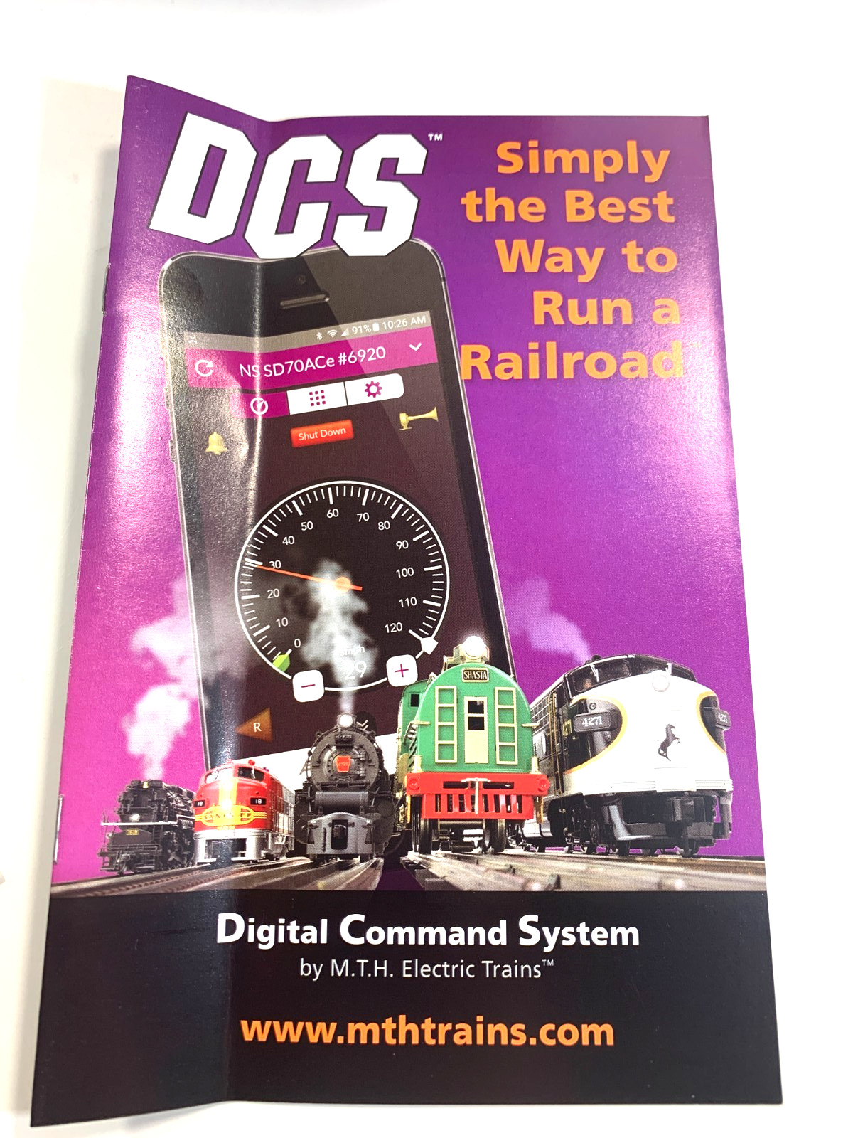 HO MTH 80-2415-1 Trump ES44AC Diesel #2020 w/ Proto 3.0 & Flashing Lights /Voice
