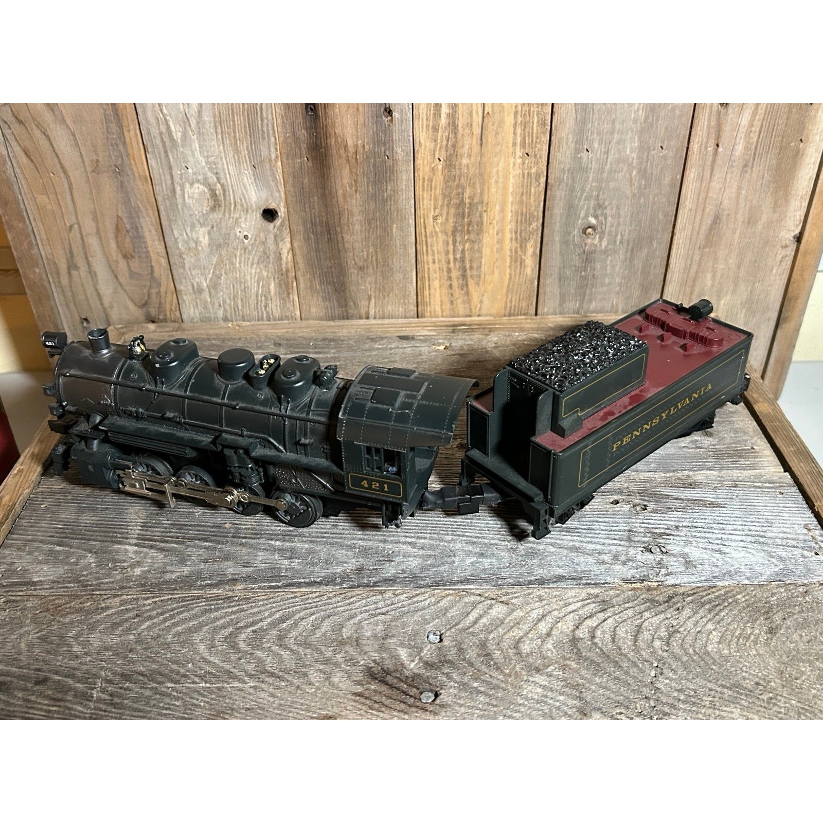 Lionel Pennsylvania 421 Steam Locomotive O Gauge Train Set with Remote 09814EL*