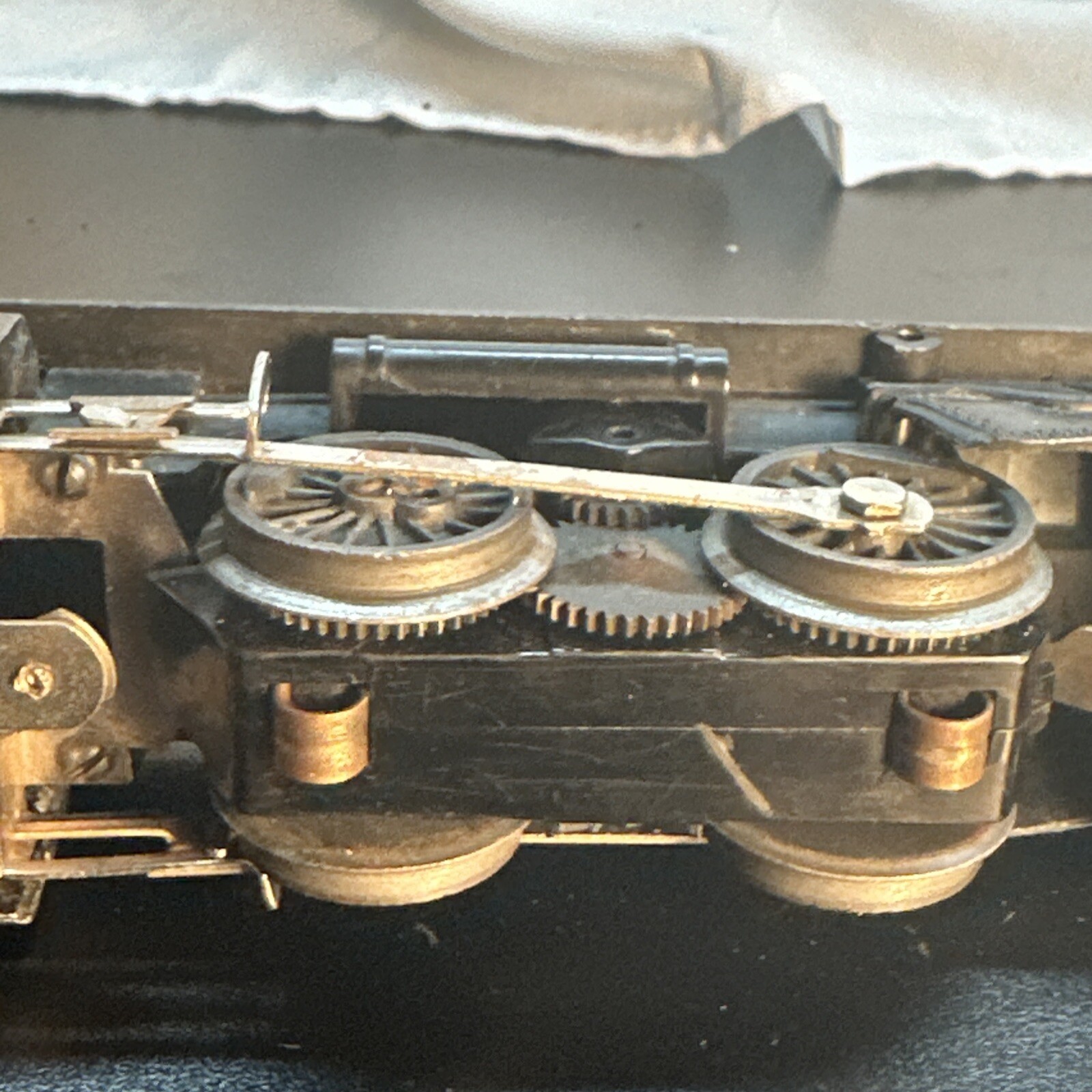Vintage Lionel Locomotive 1120 2-4-2 W/ Tin Lionel Scout Tender Black train