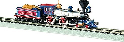 Bachmann 4-4-0 American w/o DCC CP Jupiter w/Wood Load – HO Scale Model Train