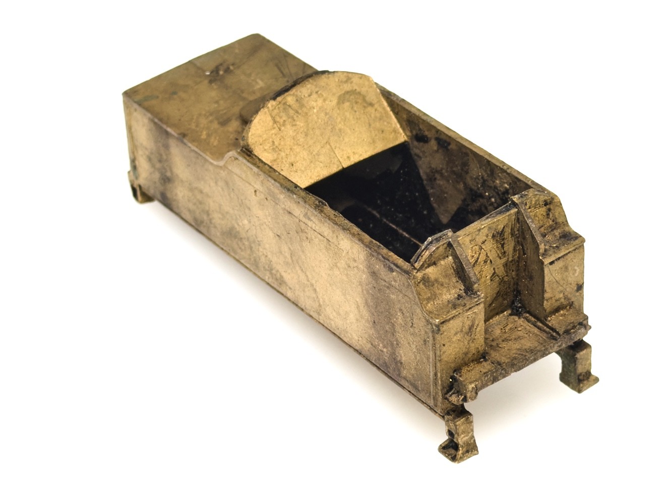 Vintage HO Scale Brass Tender Shell