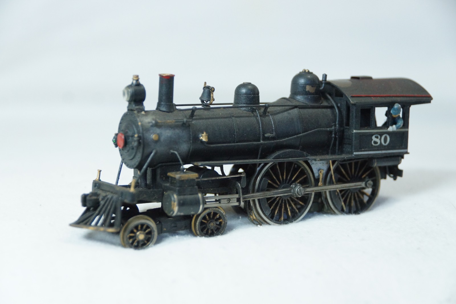 Vintage Japan Brass Model Steam Locomotive Train Engine & Tender UNKNOWN Maker