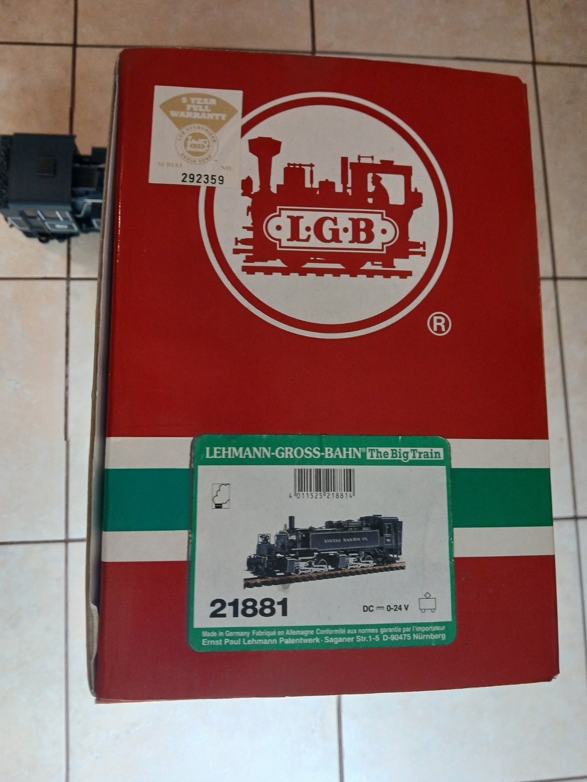 LGB Uintah Railway Co. Locomotive No. 50 Mallet 2-6-6-2 G Scale – VERY NICE!
