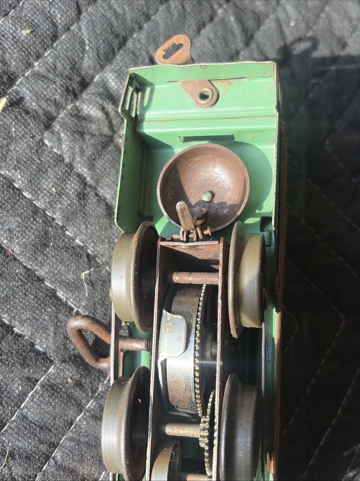 Vintage Hafner 1010 Windup Wind Up Train Locomotive With KEY – WORKS!
