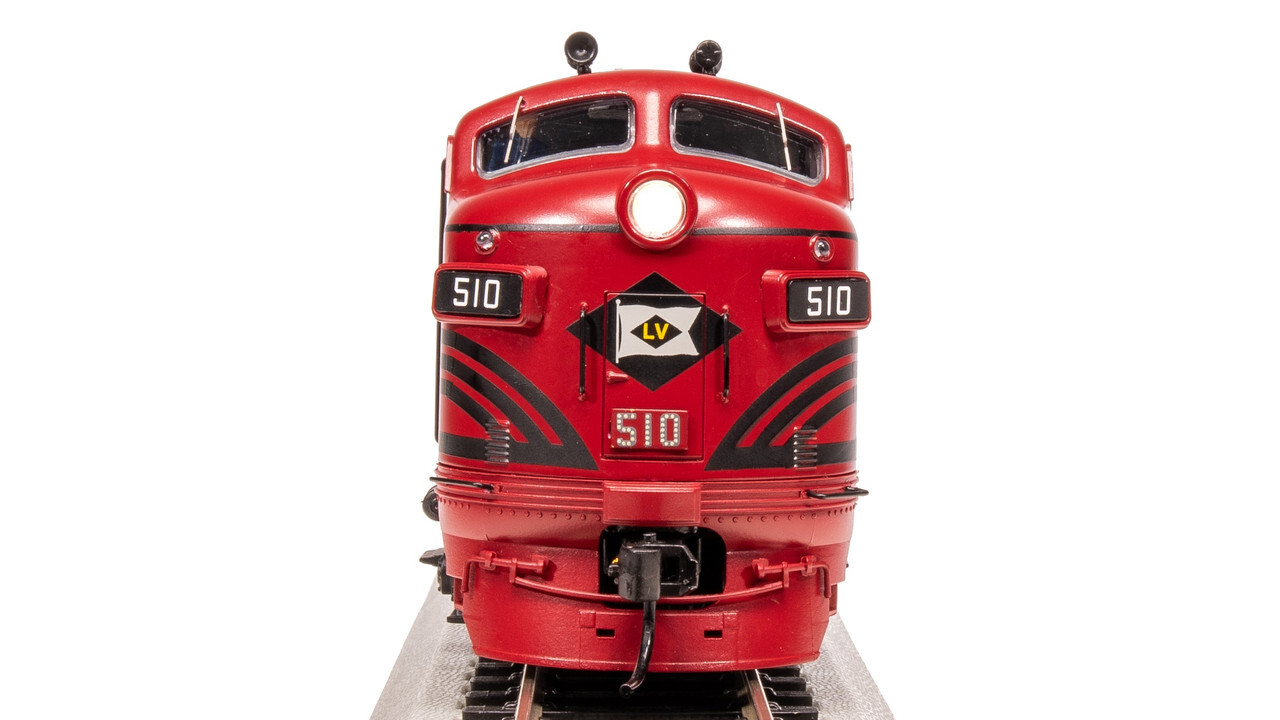Broadway Limited 8172 HO Lehigh Valley EMD F3A Cornell Red w/ Black Stirpes #512