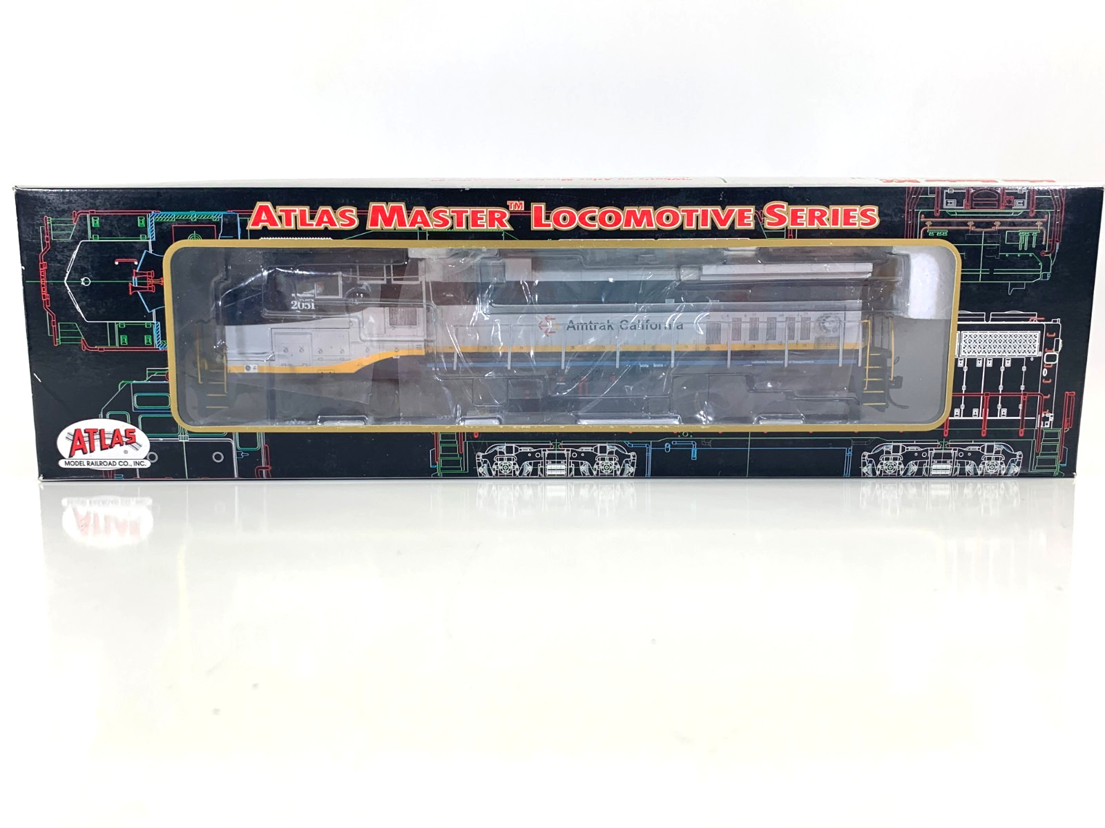 Atlas Master HO 9077 Amtrak California Dash 8-32BW Locomotive #2051