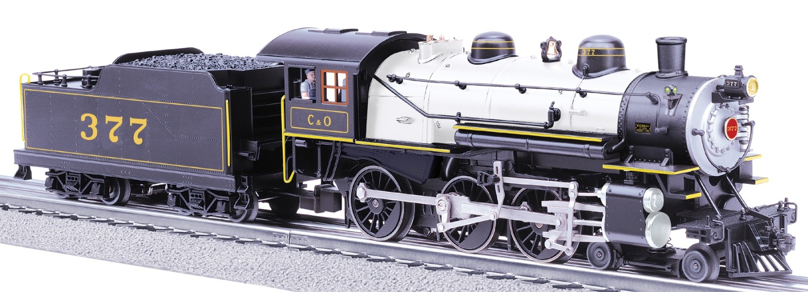Lionel 6-11156 CHESAPEAKE & OHO LEGACY SCALE 4-6-0 TEN-WHEELER #377 New-in-box