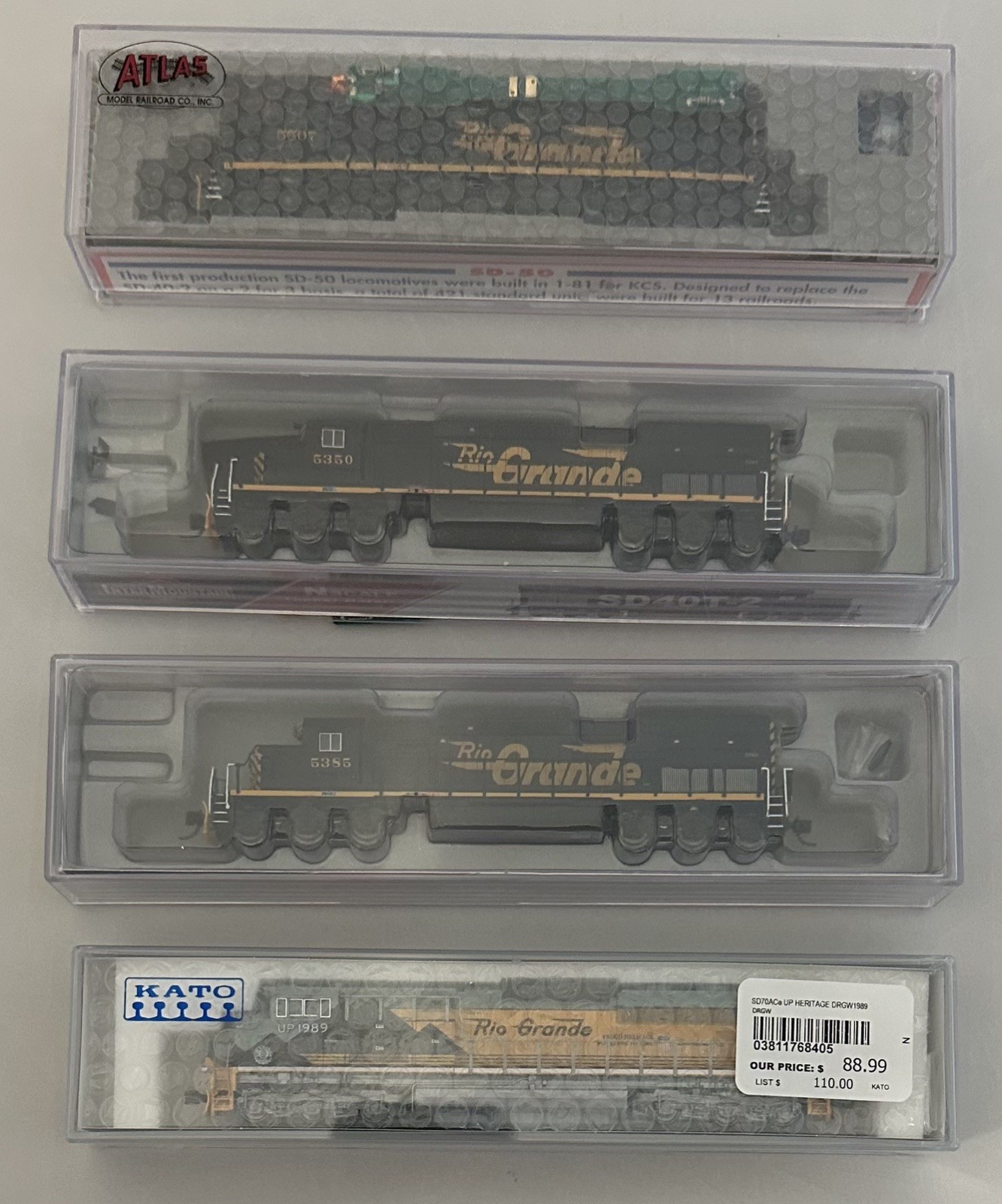 Huge N Scale Lot | D&RGW | 52 Freight Cars + 4 Locomotives | Rio Grande