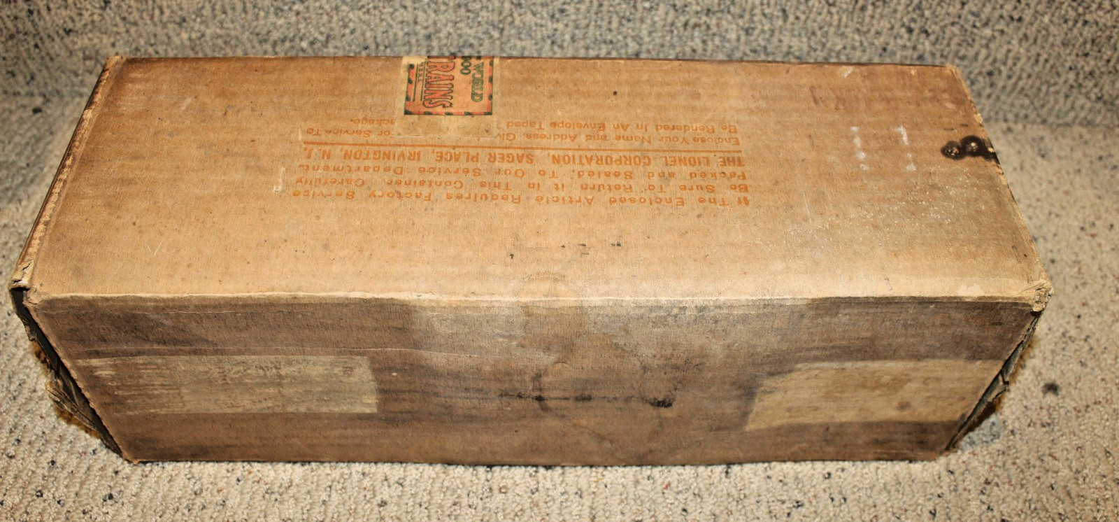 Lionel Prewar Standard Gauge 392E Locomotive Box w/ Insert 392-28