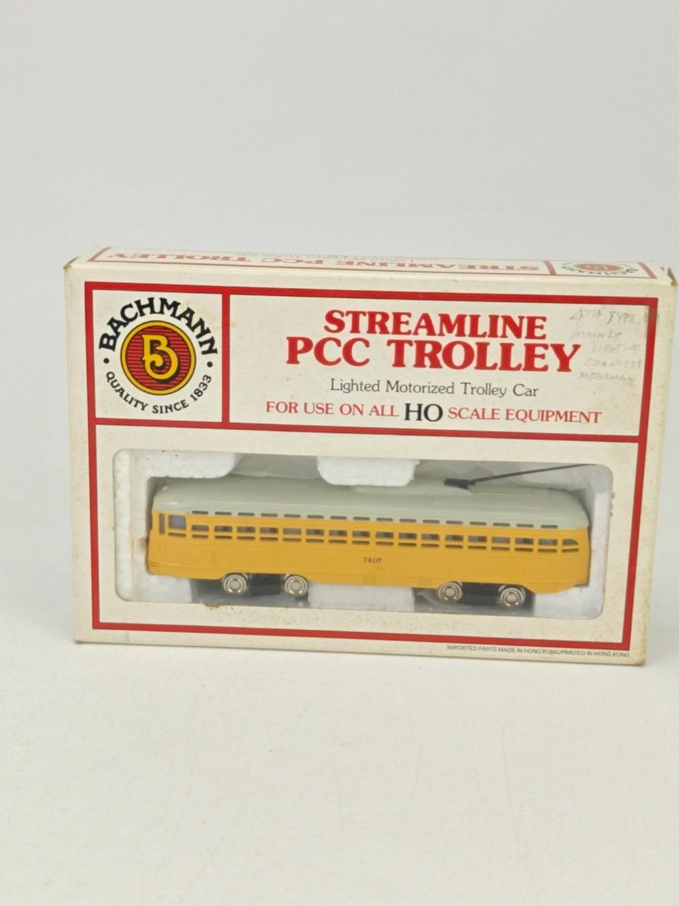 Bachmann Streamline PCC Trolley 7407 Baltimore HO Box Tested
