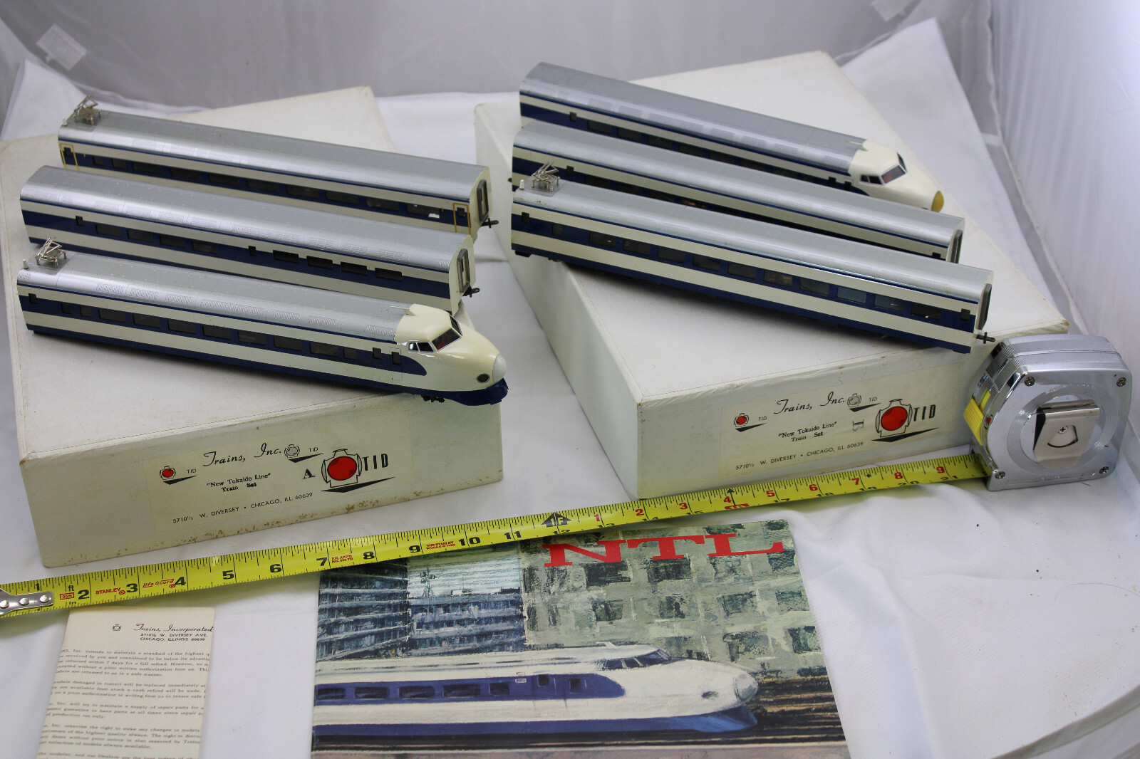 HO Brass – TID – New Tokaido Line A&B – 6-piece 3-motor Japan Bullet Train