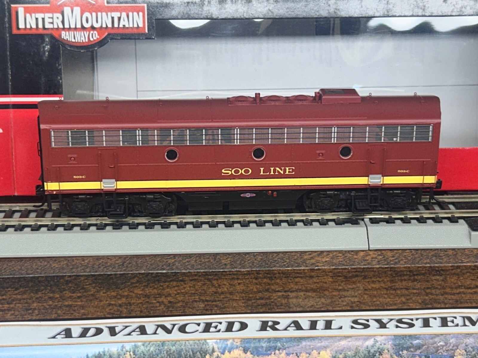 SOO LINE BURGUNDY- $OO LINE F7 – B unit 503C- DCC / QUANTUM SOUND HO Scale NEW