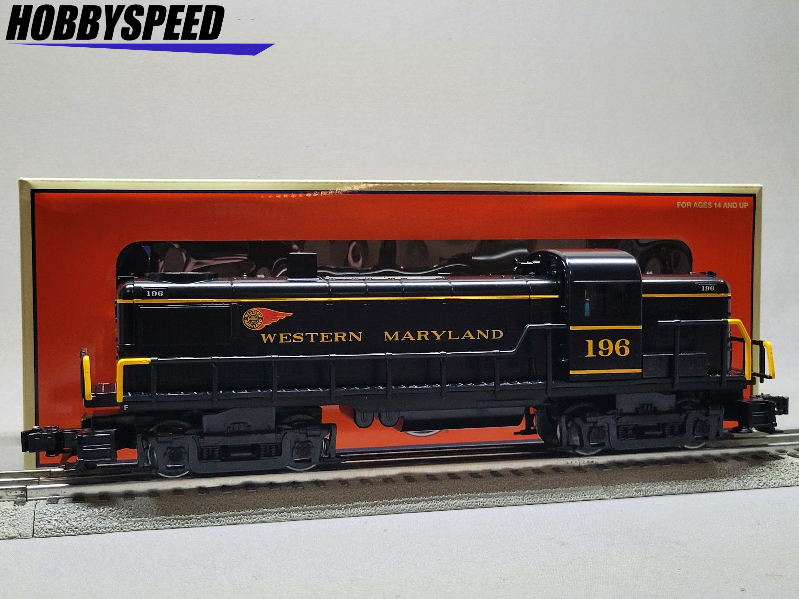LIONEL WESTERN MARYLAND LIONCHIEF RS-3 #196 DIESEL ENGINE O GAUGE 2545080 NEW