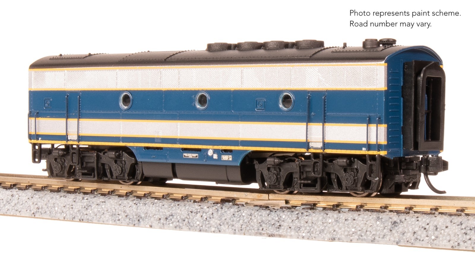 Broadway 9205 EMD F3 A/B, Demo 754A1/754B1, Blue & Aluminum, A-unit Paragon4