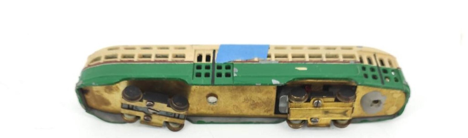 Green and Cream HO Scale Cast Brass PCC Streetcar