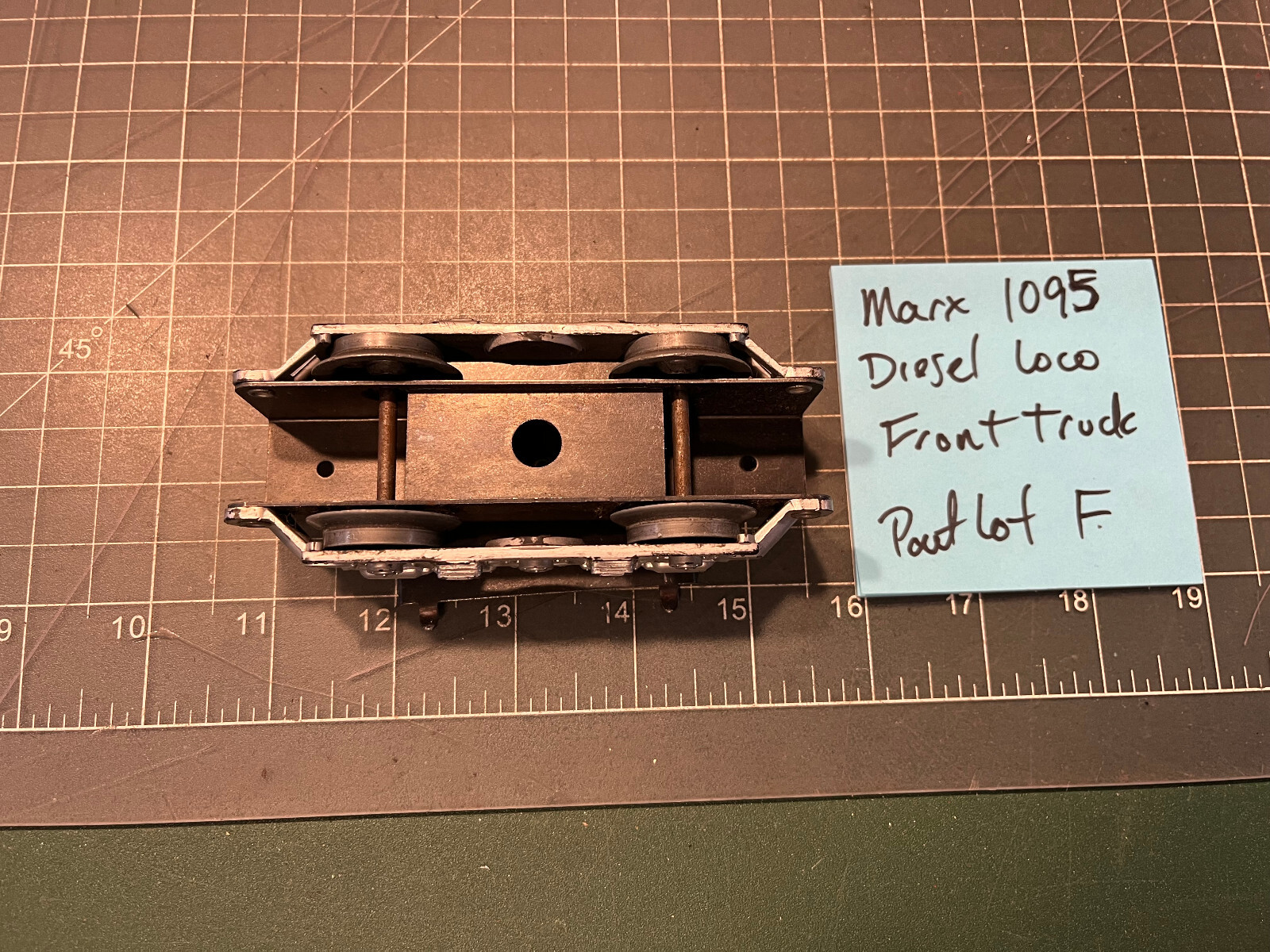 Marx Train SantaFe 1095 Diesel Locomotive Engine FRONT TRUCK ASSEMBLY PART LOT F