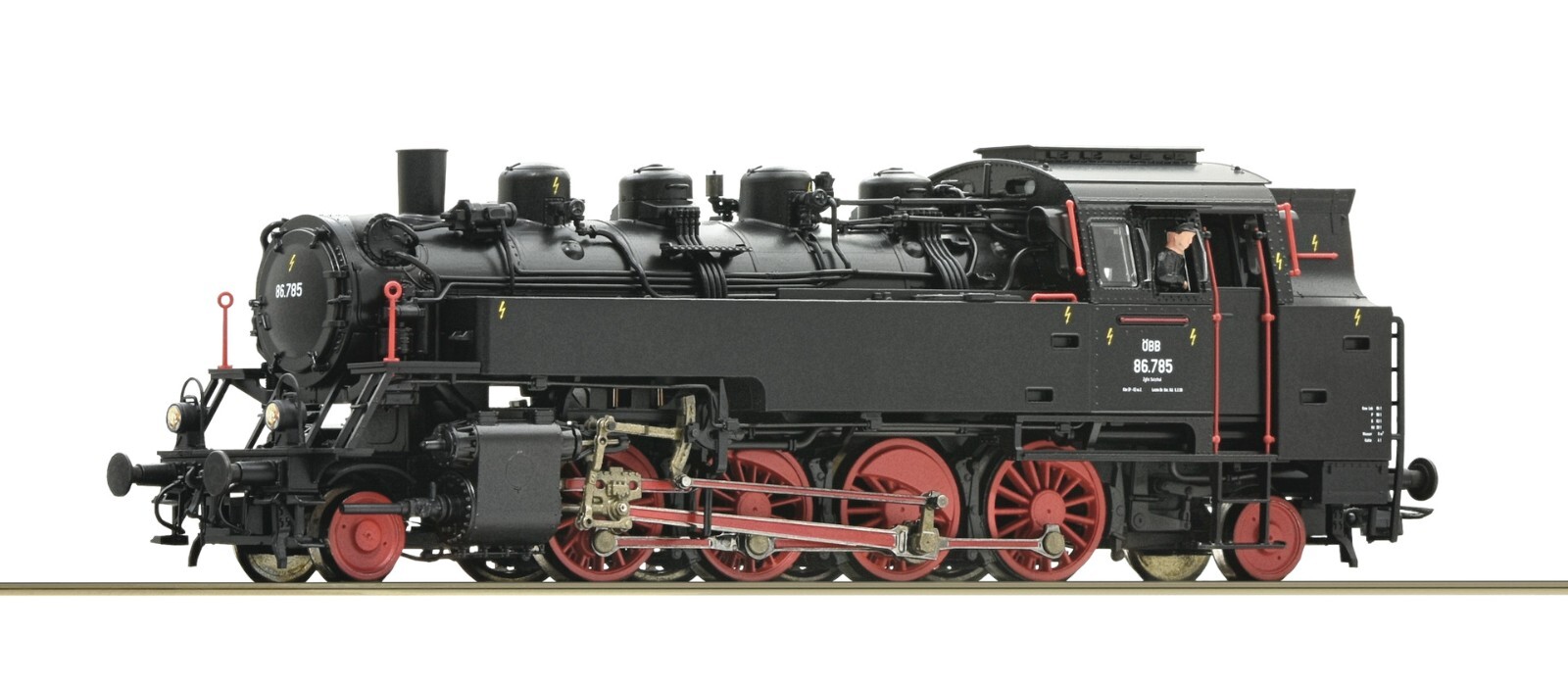 ROCO 73031 OBB Steam Locomotive Class 86 Era III Digital Sound