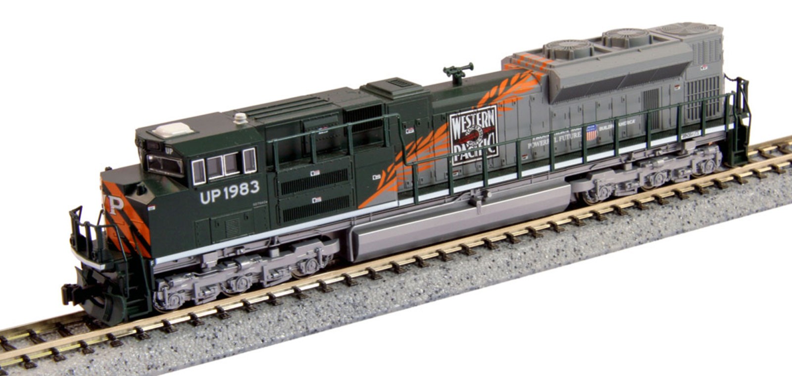 Western Pacific UP Heritage SD70ACe Diesel Locomotive 1983 Kato 176-8410 N SCALE