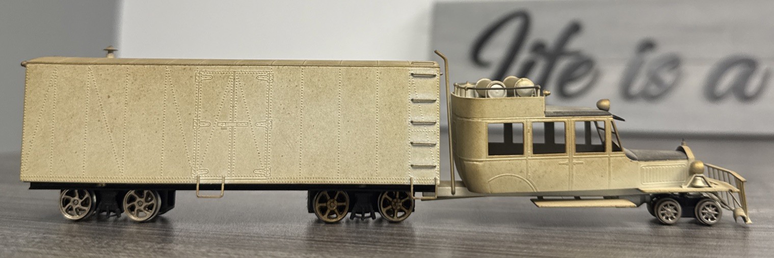 Pacific Fast Mail Sn3 Brass Rio Grande Southern 3-Truck Galloping Goose F/Ptd.