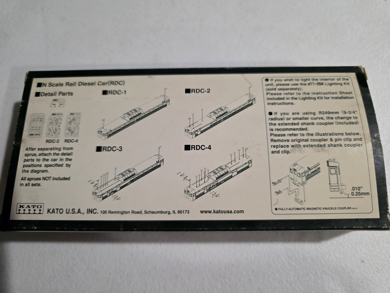 KATO N-Scale #106-3013 Rail Diesel Car Rock lsland, Set E RDC-3 #9002 #9003