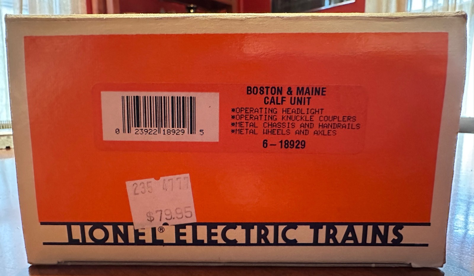 Lionel 6-18929 O Gauge Boston & Maine Non-Powered Diesel Calf Unit New