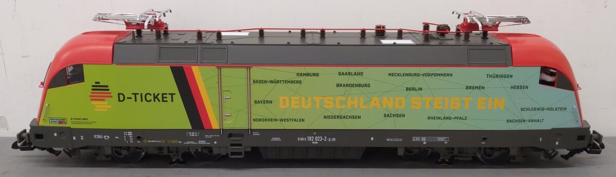 Piko 37401 G D-Ticket DB VI BR182 Taurus Electric Locomotive EX/Box