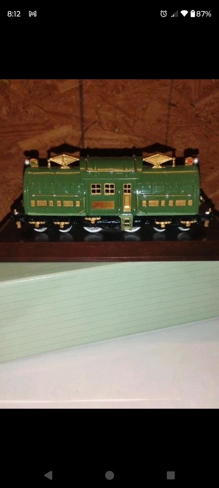 Lionel New York Central 381E Electric Locomotive O Gauge Analog w/ Wood Base