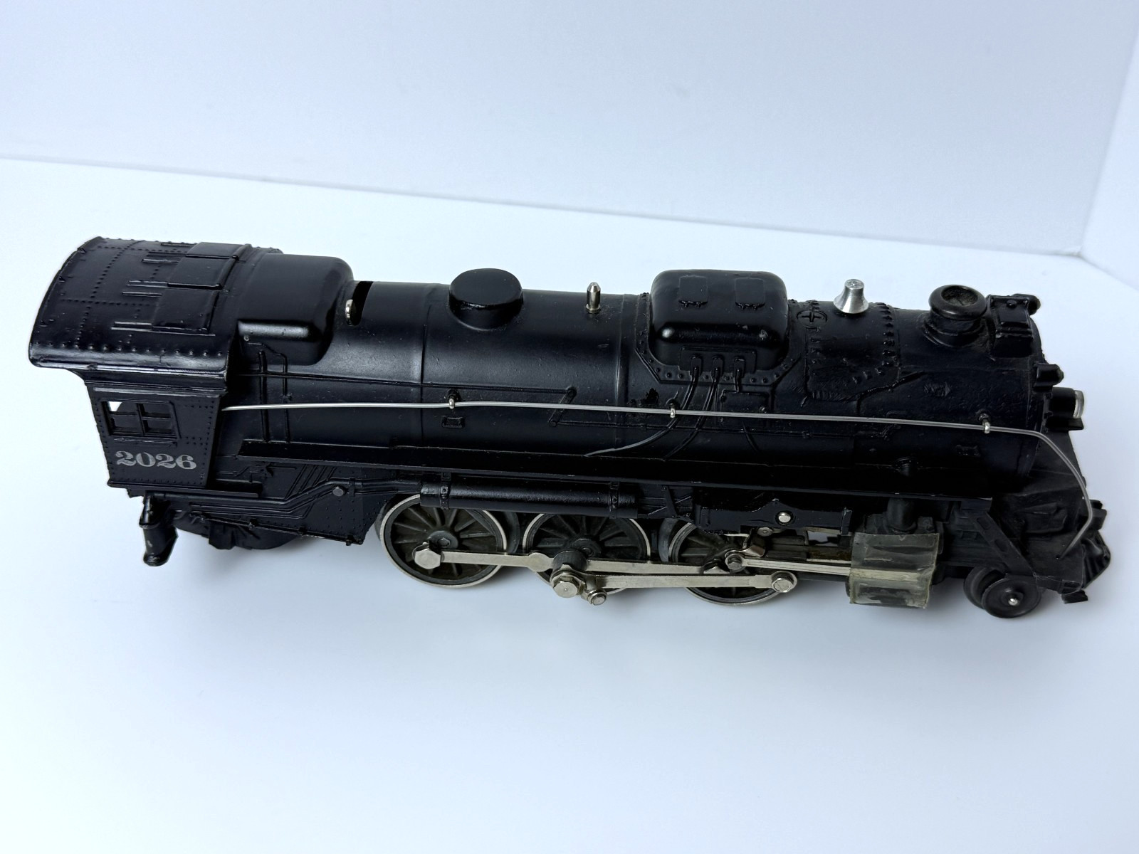 1948 Lionel #2026 Steam Locomotive & 6466W Whistle Tender w/Orig Boxes UNTESTED