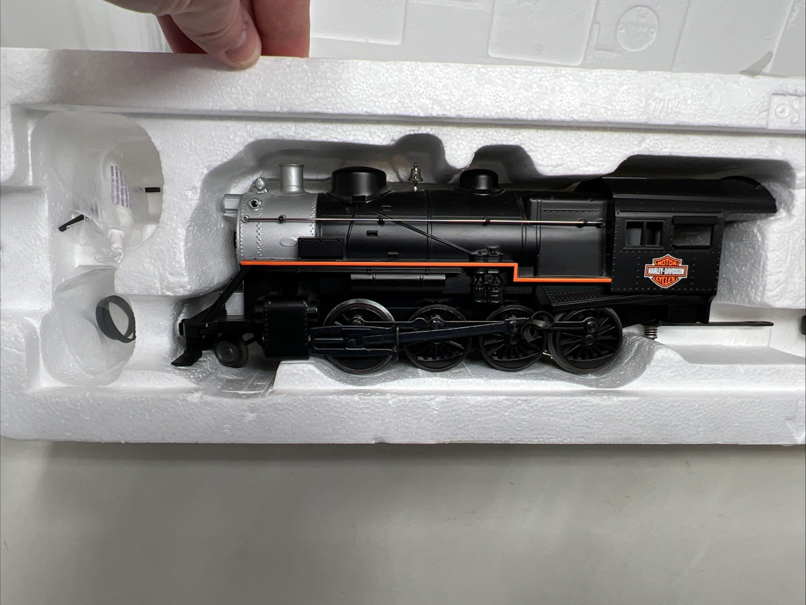 Rail King by MTH 30-4149-1E HARLEY DAVIDSON 2-8-0 Steam Engine & Tender O Gauge